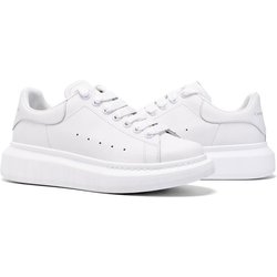 Kleine weiße Schuhe Damen Klassische Rose Rot Allgleiches Damenschuhe Innen Erhöhte Leder Freizeitschuhe 40