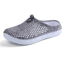 Modische Damen-Strand-Clogs, atmungsaktive Hausschuhe, Größe 35–41 36 grau