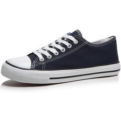 Klassische Retro-Low-Top-Canvas-Schuhe für Damen – Nahtlose Lieferung 39 blau