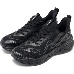 ONEMIX 22609 O-Resilio CreamMix Straßenlaufschuhe, leichte Dämpfung, Langstrecken-Herren-Training, Outdoor-Sneaker 42 schwarz