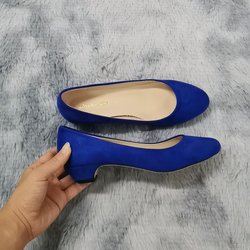 LOSLANDIFEN Frauen Pumps Nude Flacher Mund Weibliche Schuhe Mode BĂĽro Arbeit Hochzeit Party Schuhe Damen Low High Heels Frau 38