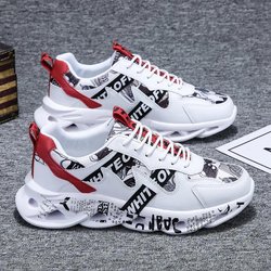 Laufschuhe Casual Mesh Sneakers Bequeme Atmungsaktive Schuhe Herren Schuhe zur Erhöhung der Körpergröße 44 rot