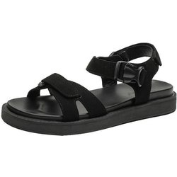 Weiße Sport-Sandalen für Damen, Sommer, Outdoor, Strand, leicht, atmungsaktiv, offene Zehenpartie, Damen-Sandalen, lässig, flach, schwarz 35 schwarz