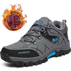 Männer Winter Schnee Stiefel Wasserdichte Leder Turnschuhe Super Warm herren Stiefel Outdoor Männlichen Wanderschuhe Arbeits Schuhe 38
