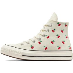 Converse Chuck 70 High Cherries Damen Sneakers Creme Egret Rot A08863C 41