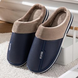 Herren Hausschuhe in Übergröße 48 49 Herbst- und Winterschuhe Warme Herrenschuhe mit dicker Sohle rutschfeste Hausschuhe aus Baumwolle 49-50 For 48-49