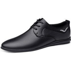 Klassische Herren Sneakers Elegantes Mann Freizeitschuhe Atmungsaktive Herren Business Schuhe Echtes Leder Oxford Schuhe Männliche formelle Kleidung 43 schwarz