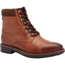 Base London Mens Ashland Leather Ankle Boots 11 UK hellbraun
