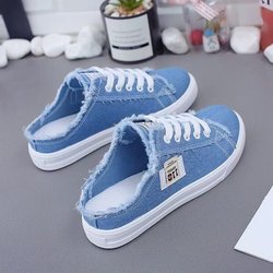 Canvas Schuhe Neue Damen Frühling Kleine Weiße Schuhe Flache Sohle Board Schuhe Bequeme Schuhe 39 dunkelblaue
