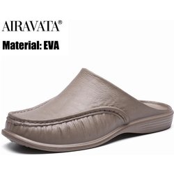 Herren EVA-Hausschuhe, einfarbig, modische Sandalen, Freizeitschuhe, Größe 40–47 42 khaki