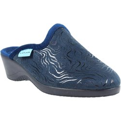 Lunar Damen/Damen Darlene Wedge Hausschuhe 6 UK blau
