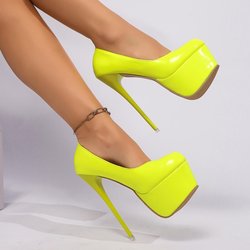 Europäischer & Amerikanischer Stil Spitzschuh Stilettoabsätze - Frühling & Herbst Damen Übergröße High Heels 43