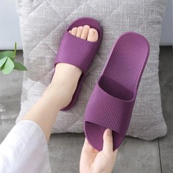 Damen Hausschuhe Sommer Paar Badezimmer Badesandalen Haushalt Innen rutschfest Deodorant Herren Hausschuhe Vier Jahreszeiten Universal Sandalen 36-37 violett