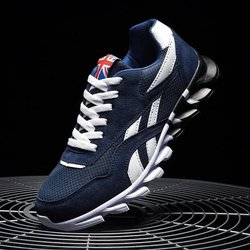 Laufschuhe für Männer Große Größe Sneaker Dropshipping Männer Schuhe 36-48 Größe Licht Atmungsaktive Schuhe Rutschfeste Atmungsaktiv 45 dunkelblaue