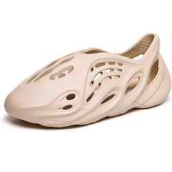 Sommer-Strandsandalen: Modisches, hohles Design für Paare und Studenten, große Größen erhältlich 37 beige