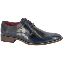 Goor Gibson-Schuhe für Herren mit brüniertem Lederfutter 6 UK dunkelblau
