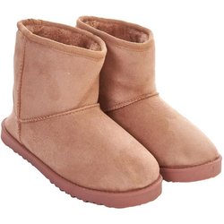 Keanu Damen/Damen Klassische Winterstiefel aus Wildlederimitat 3 UK-4 UK beige
