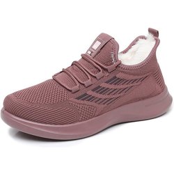 Neue Plus samt verdicken frauen sport schuhe mode lässig warme schuhe rutschfeste und stoßdämpfende winter laufschuhe 38