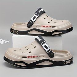 Bequeme Unisex-EVA-Freizeit-Rutsch-Hausschuhe mit atmungsaktiver Innensohle und Strandsandalen mit weicher Sohle 44-45 khaki