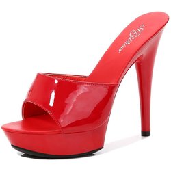 Frauen Schuhe Sandalen Außerhalb Hausschuhe High Heels 13cm Sexy Hohe Plattform Stiletto Damen Party Schuhe 41