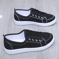 Sommer Canvas Schuhe Lässige Sportschuhe Damen Flache Board Schuhe Atmungsaktiv 41