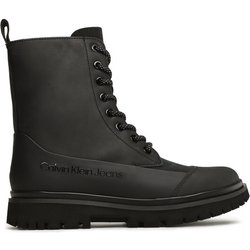 Calvin Klein Jeans Stiefeletten Chunky Combat Laceup Boot Rub YW0YW01066 Schwarz