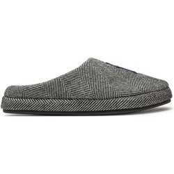 Tommy Hilfiger Hausschuhe Embroi Herringbone House Shoe FM0FM05539 Schwarz