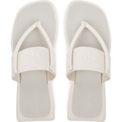 Calvin Klein Jeans Zehentrenner Sq Low Wedge Sandal Rope YW0YW01717 Beige