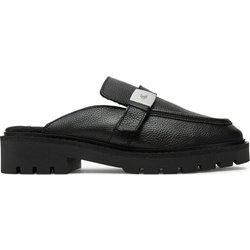 Calvin Klein Jeans Pantoletten Flatform Slipon Mg Lth YW0YW01655 Schwarz