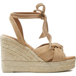 Manebi Espadrilles Hamptons Wedge Espadrilles With Knot M 1.1 WS Beige
