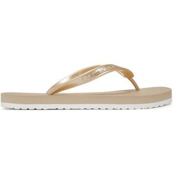 Calvin Klein Jeans Zehentrenner Thong+ Tpu Metallic YW0YW01720 Beige