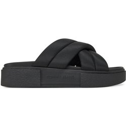 Tommy Jeans Pantoletten Tjw Flatform Sandal EN0EN02775 Schwarz