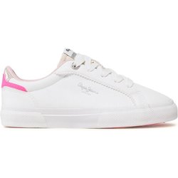 Pepe Jeans Sneakers aus Stoff Kenton Basic Girl PGS30549 Weiß