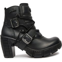 NEW ROCK Schnürschuhe M-TRCASCO004-V2 Schwarz