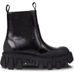 Tommy Jeans Klassische Stiefeletten Tjw Chunky Chelsea Mix Material EN0EN02375 Schwarz
