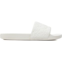 Calvin Klein Pantoletten Slide Saff Mono HW0HW02106 Weiß