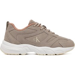 Calvin Klein Jeans Sneakers Retro Tennis Low Mg Mix Media Wn YW0YW01639 Beige