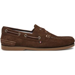 Tommy Hilfiger Halbschuhe Th Boat Shoe Core Suede FM0FM05387 Braun