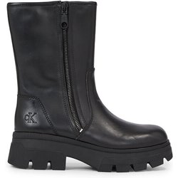 Calvin Klein Jeans Stiefeletten Chunky Combat Zip Boot Wn YW0YW01109 Schwarz