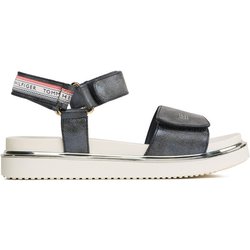 Tommy Hilfiger Sandalen Platform Velcro Sandal T3A2-32760-0568 S Dunkelblau
