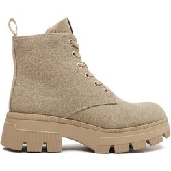 Calvin Klein Jeans Schnürstiefeletten Chunky Combat Laceup Boot Co YW0YW01239 Beige
