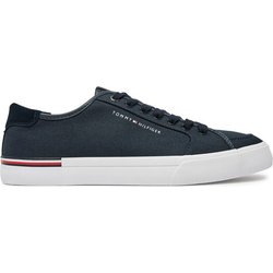 Tommy Hilfiger Sneakers aus Stoff Core Corporate Vulc Canvas FM0FM05398 Dunkelblau