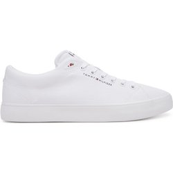 Tommy Hilfiger Sneakers aus Stoff Th Hi Vulc Low Core Canvas FM0FM05396 Weiß