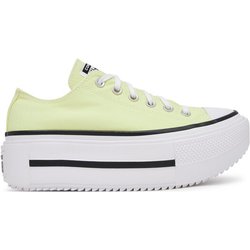 Converse Sneakers aus Stoff Chuck Taylor All Star Lift Double Stack Platform A16283C Gelb