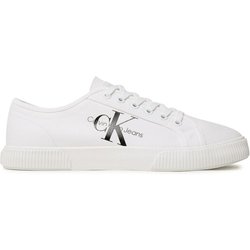 Calvin Klein Jeans Sneakers aus Stoff Essential Vulcanized 1 YM0YM00306 Weiß