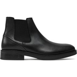 Tommy Hilfiger Klassische Stiefeletten Premium Hilfiger Tl Lth Chelsea FM0FM05185 Schwarz