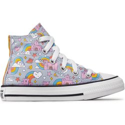 Converse Sneakers aus Stoff Chuck Taylor All Star Rainbow Castles 372943C Blau