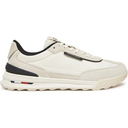 Tommy Hilfiger Sneakers Retro Runner Nylon Mix FM0FM05523 Écru