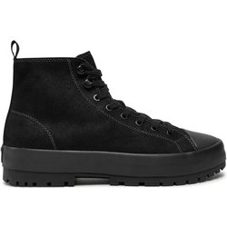 Calvin Klein Jeans Schnürstiefeletten Lugged Hybrid High Laceup Auth YM0YM01092 Schwarz