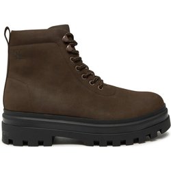 Calvin Klein Jeans Schnürstiefeletten Lugged Laceup Boot Oxf Hiking Nb YM0YM01076 Braun
